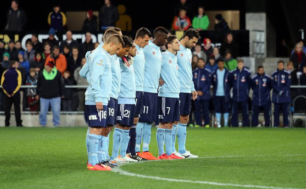 Il tributo dei giocatori del Sydney. Getty Images